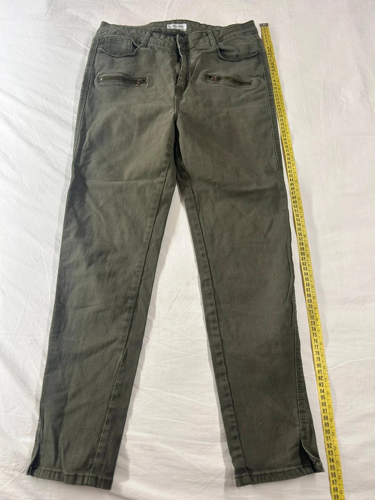 Jean skinny kiabi verde kaki – photo 2